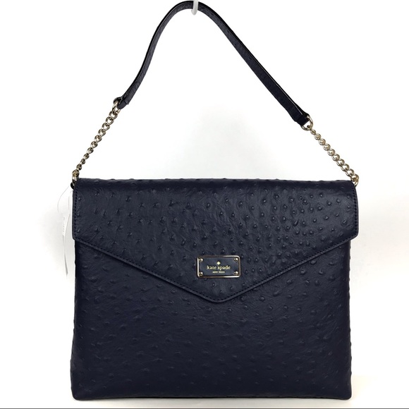 Kate Spade A La Vita Ostrich Leena Shoulder Bag - Picture 3 of 8